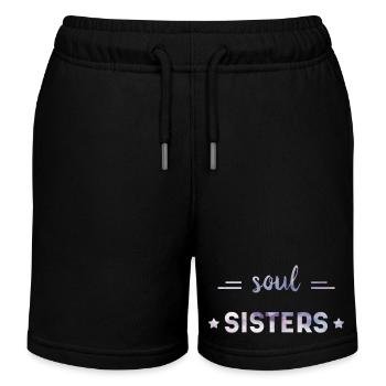 Best friends - Kids Organic Sweat Shorts by Stanley/Stella - black - Front