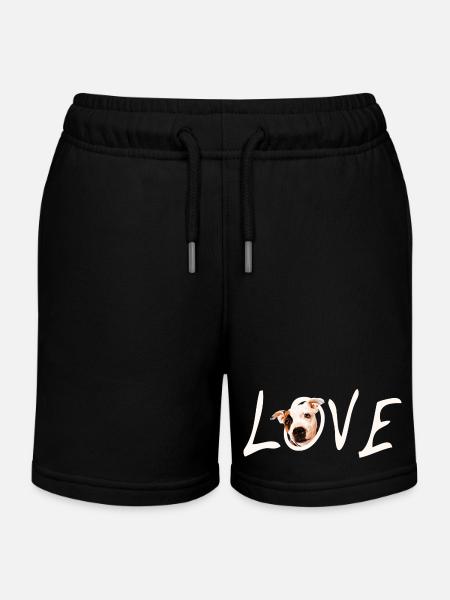 L’amour du Staffordshire - Short de jogging enfant bio Stanley/Stella - noir