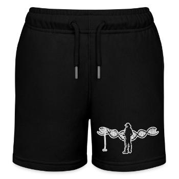 Fishing Hook Fishing Fishing Fishing Angler - Kids Organic Sweat Shorts by Stanley/Stella - black - Front