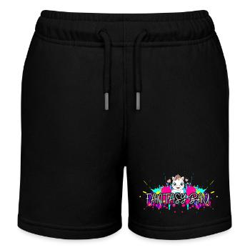 FB04 - Kinder Organic Joggingshorts Mini Bolter von Stanley/Stella - Schwarz - Vorne