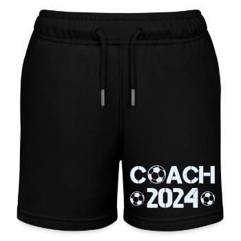 soccer coach 2024 - Kinder Organic Joggingshorts Mini Bolter von Stanley/Stella - Schwarz - Vorne