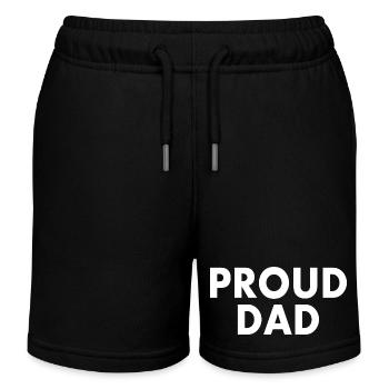 Proud dad - Short de jogging enfant bio Stanley/Stella - noir - Devant