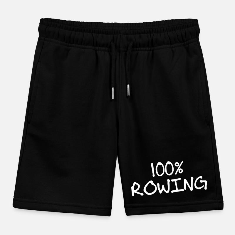 100% Rowing - Rowing - Row - Rowing - Sport Kids Organic Sweat Shorts by Stanley/Stella