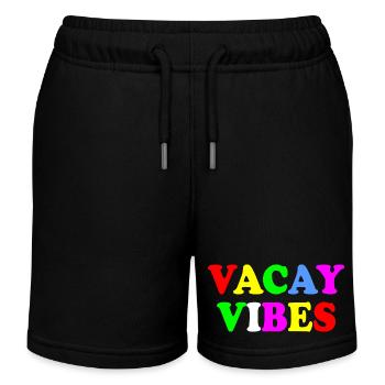 Vacay vibes - Short de jogging enfant bio Stanley/Stella - noir - Devant