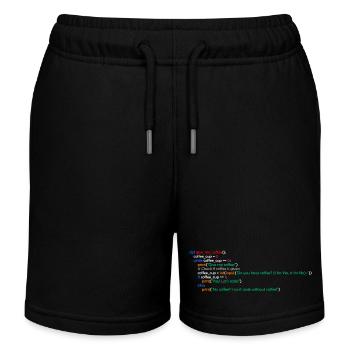 Kaffee, Programmierung, Lustig, Coffee - Kinder Organic Joggingshorts Mini Bolter von Stanley/Stella - Schwarz - Vorne