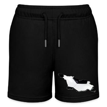Georgia map frames real football - Kids Organic Sweat Shorts by Stanley/Stella - black - Front