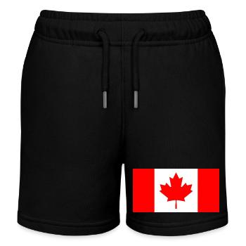 Canada - Kids Organic Sweat Shorts by Stanley/Stella - black - Front