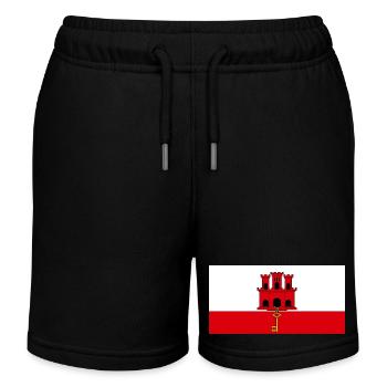 Gibraltar - Kinder Organic Joggingshorts Mini Bolter von Stanley/Stella - Schwarz - Vorne