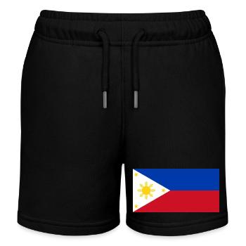 Philippines - Short de jogging enfant bio Stanley/Stella - noir - Devant