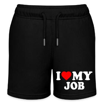I love my job - Kinder Organic Joggingshorts Mini Bolter von Stanley/Stella - Schwarz - Vorne