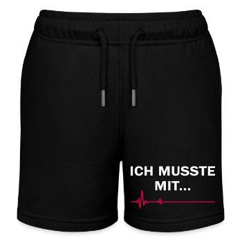 Tendance vacances « un must » cool zéro dollar cadeau - Short de jogging enfant bio Stanley/Stella - noir - Devant