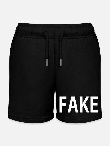 Faux - Short de jogging enfant bio Stanley/Stella - noir