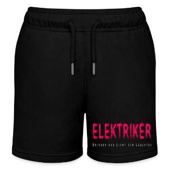 Elektriker Handwerke Design - Kinder Organic Joggingshorts Mini Bolter von Stanley/Stella - Schwarz - Vorne