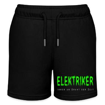 Elektriker Handwerker Design - Kinder Organic Joggingshorts Mini Bolter von Stanley/Stella - Schwarz - Vorne