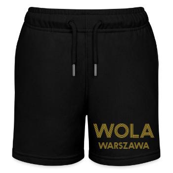 WOLA Warszawa Warsaw Warschau - Kinder Organic Joggingshorts Mini Bolter von Stanley/Stella - Schwarz - Vorne