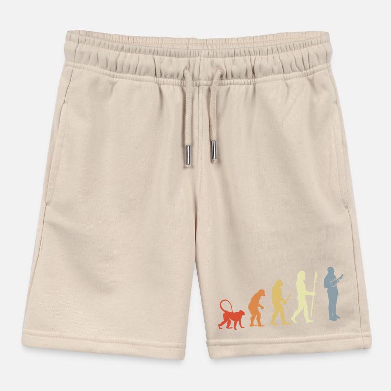 Vintage Ukulelist Evolution Kinder Organic Joggingshorts Mini Bolter von Stanley/Stella