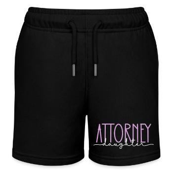 Rechtsanwalt stolze Tochter süßes Geschenk - Kinder Organic Joggingshorts Mini Bolter von Stanley/Stella - Schwarz - Vorne