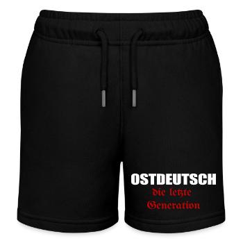 East German the last generation - Kids Organic Sweat Shorts by Stanley/Stella - black - Front