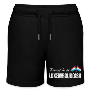 Luxemburger stolz, ich liebe Luxemburg - Kinder Organic Joggingshorts Mini Bolter von Stanley/Stella - Schwarz - Vorne