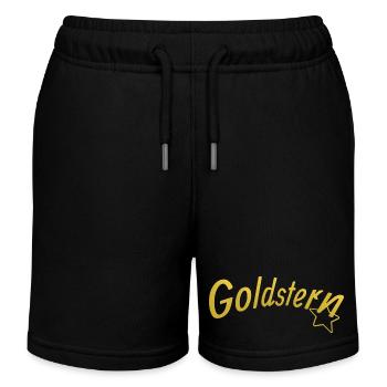 Goldstern - Kinder Organic Joggingshorts Mini Bolter von Stanley/Stella - Schwarz - Vorne