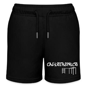 Calisthenics Street Art - Kinder Organic Joggingshorts Mini Bolter von Stanley/Stella - Schwarz - Vorne
