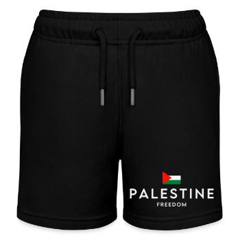 Palestine libre, fierté palestinienne - Short de jogging enfant bio Stanley/Stella - noir - Devant
