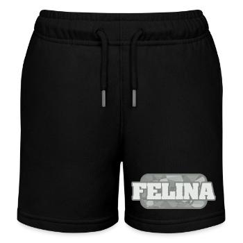Felina als Gesundheit - Kinder Organic Joggingshorts Mini Bolter von Stanley/Stella - Schwarz - Vorne