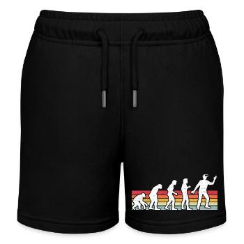 Gamer Game Video Game Blueberry Vintage Gaming - Kids Organic Sweat Shorts by Stanley/Stella - black - Front
