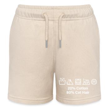 Katze 80% Katzenhaare 20% Baumwolle Miau Katzen - Kinder Organic Joggingshorts Mini Bolter von Stanley/Stella - Natur - Vorne