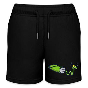 Schlangenmaler - Kinder Organic Joggingshorts Mini Bolter von Stanley/Stella - Schwarz - Vorne