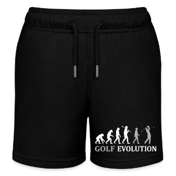 Golf Evolution – Das perfekte Golfer Geschenk - Kinder Organic Joggingshorts Mini Bolter von Stanley/Stella - Schwarz - Vorne