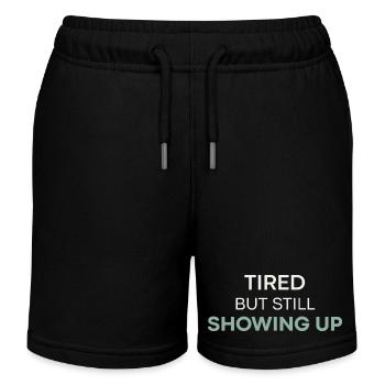 Fatigué mais toujours présent - Short de jogging enfant bio Stanley/Stella - noir - Devant