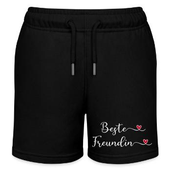 Beste Freundin - Kinder Organic Joggingshorts Mini Bolter von Stanley/Stella - Schwarz - Vorne