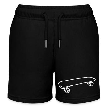 Skateboard Skizze - Kinder Organic Joggingshorts Mini Bolter von Stanley/Stella - Schwarz - Vorne