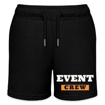 Event Crew Staff Team Event Helper Folder - Kids Organic Sweat Shorts by Stanley/Stella - black - Front