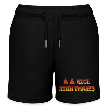 Nice Nightmares Halloween Eyes - Kids Organic Sweat Shorts by Stanley/Stella - black - Front
