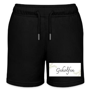 Geholfen - Kinder Organic Joggingshorts Mini Bolter von Stanley/Stella - Schwarz - Vorne