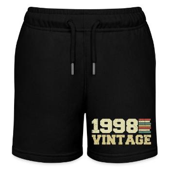 1998 Geburtstagsgeschenk 1998 Jahrgang 1998 Geschenk - Kinder Organic Joggingshorts Mini Bolter von Stanley/Stella - Schwarz - Vorne