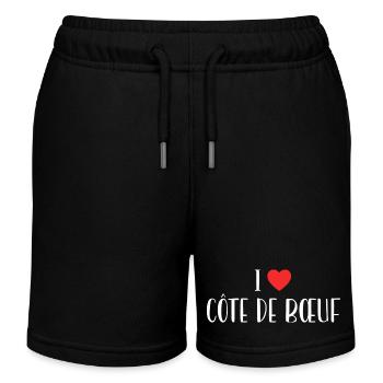 Butcher I Love Prime Rib - Kids Organic Sweat Shorts by Stanley/Stella - black - Front