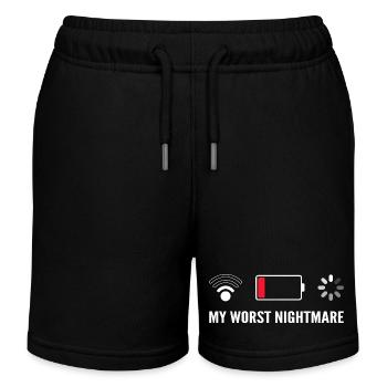 My Worst Nightmare - Funny For Gamers - Kids Organic Sweat Shorts by Stanley/Stella - black - Front