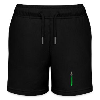 Green Rune Sword - Kids Organic Sweat Shorts by Stanley/Stella - black - Front
