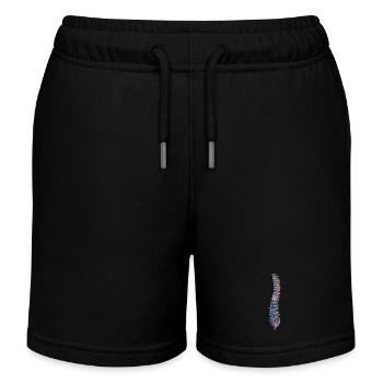 Wirbelsäule Anatomie Physiotherapie Aquarell - Kinder Organic Joggingshorts Mini Bolter von Stanley/Stella - Schwarz - Vorne