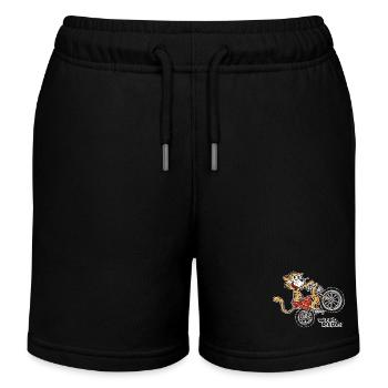 Wild Ride Tiger - Kids Organic Sweat Shorts by Stanley/Stella - black - Front