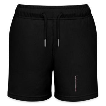 Lettrage antifasciste sur fond blanc vertical - Short de jogging enfant bio Stanley/Stella - noir - Devant