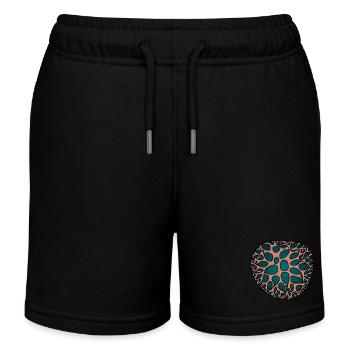 CORAL Save the Ocean Plongée en mer éponge - Short de jogging enfant bio Stanley/Stella - noir - Devant