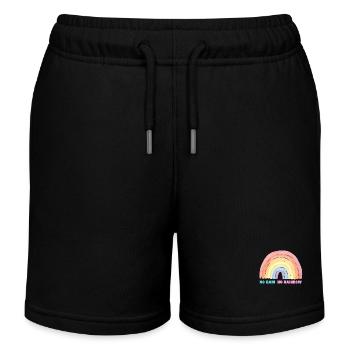 No Rain No Rainbow - Kinder Organic Joggingshorts Mini Bolter von Stanley/Stella - Schwarz - Vorne