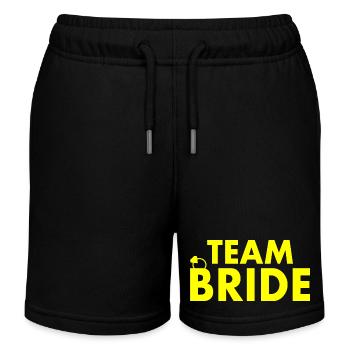 Team bride - Kinder Organic Joggingshorts Mini Bolter von Stanley/Stella - Schwarz - Vorne