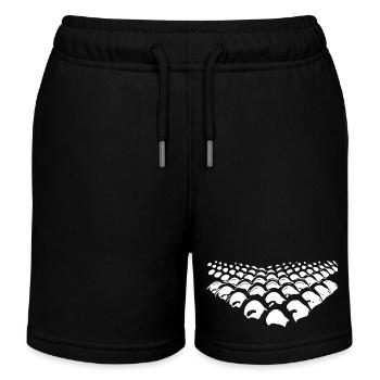 Geometrische Punkte in Pfeil Form - Kinder Organic Joggingshorts Mini Bolter von Stanley/Stella - Schwarz - Vorne