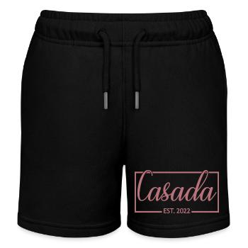 2022 Hochzeitstag verheiratete Frauen - Kinder Organic Joggingshorts Mini Bolter von Stanley/Stella - Schwarz - Vorne