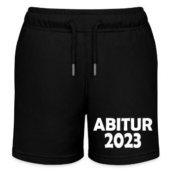 Abitur 2023 - Kinder Organic Joggingshorts Mini Bolter von Stanley/Stella - Schwarz - Vorne